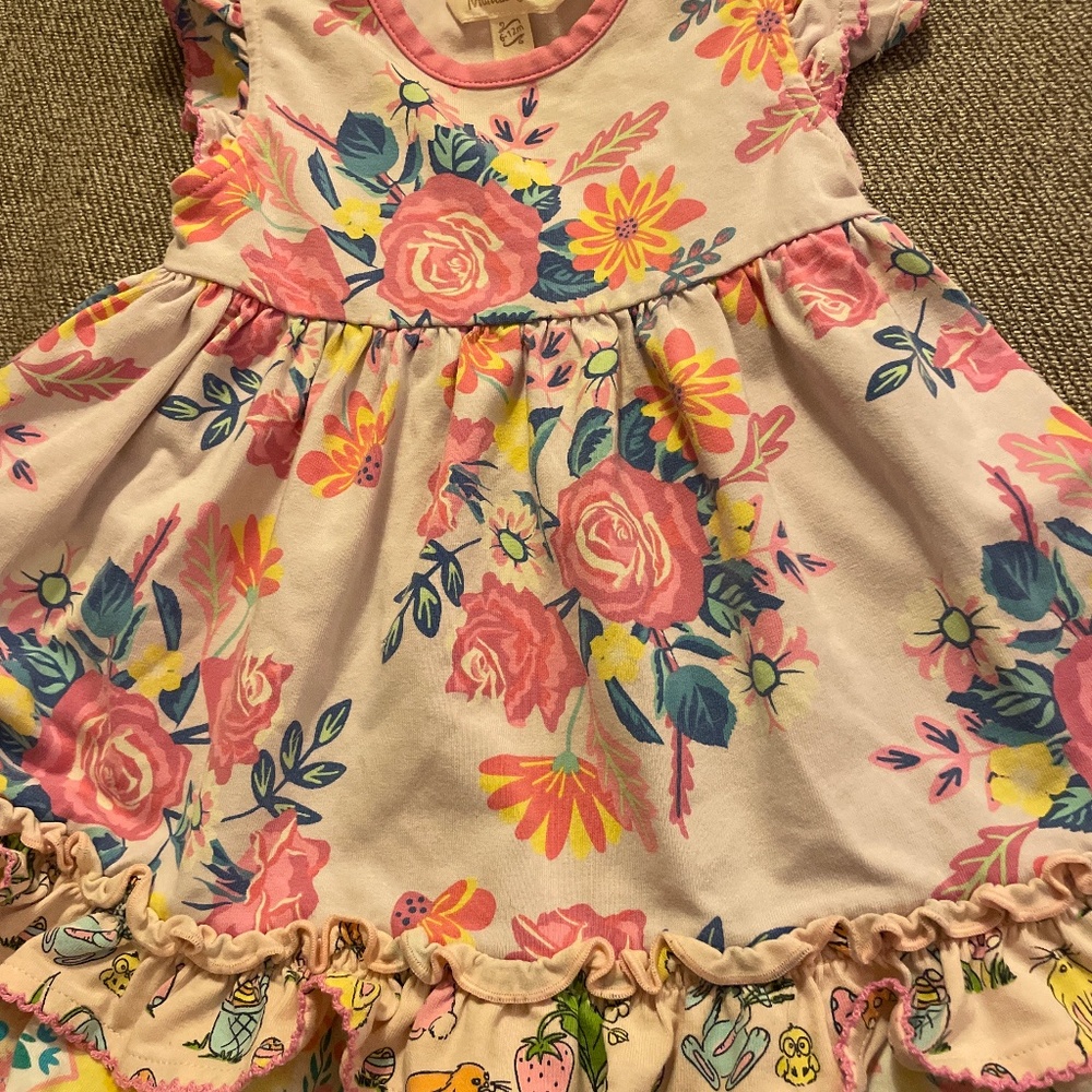 Easter dress with matching diaper cover